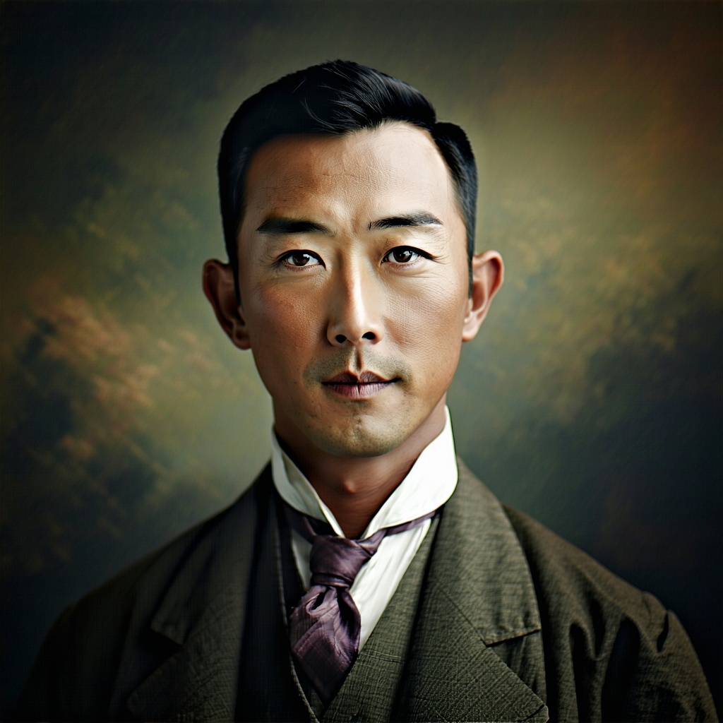 AI portrait of William Chen, born 1900